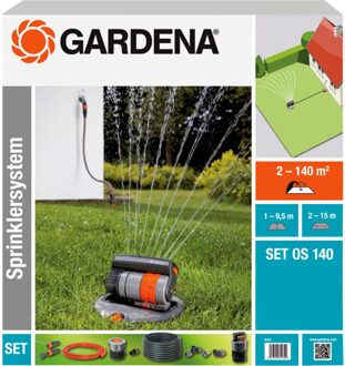 Gardena OS 140 verzonken zwenksproeierset Grijs