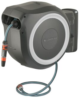 Gardena RollUp Wandslangenbox 35 m - Wit Grijs, Wit