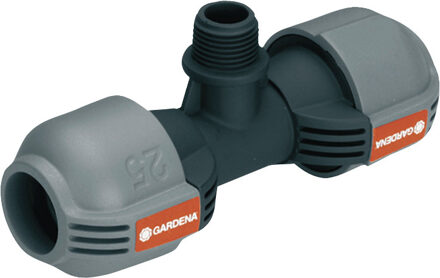 Gardena Sprinkler System T-stuk 25 mm x 3/4"" buitendraad Grijs