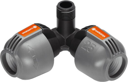 Gardena Sprinklersysteem L-stuk 25 mm x 1/2'' buitendraad Grijs