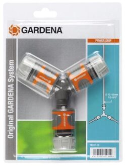Gardena Tweezijdige Slangkoppelingset oranje en grijs 18287-20