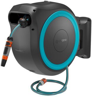 Gardena Wandslanghaspel - GARDENA - PowerRoll - XL - P4A - Blauw - 18 V - Lengte 35 m - Slang 13 mm