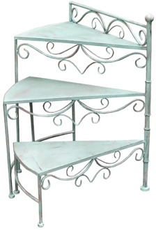 Gardening European flower stand three layers stackable triangle rack folding ladder frame indoor living room balcony flower pot