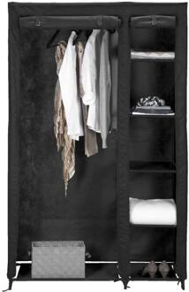 Garderobekast Gent - Antraciet - 178x110x46 Cm - Stof - Grijs