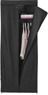 Garderobekast Luik - Antraciet - 157x60x45 Cm - Stof - Grijs