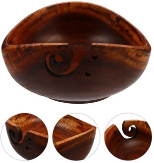 Garen Kom Voor Haak Houten Breien Kom Decoratieve Garen Opslag Houder