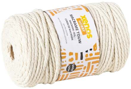 Garen macramé - beige - 500 gram - 100 meter
