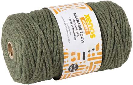 Garen macramé - groen - 500 gram - 100 meter