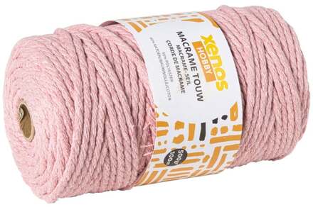 Garen macramé - roze - 500 gram - 100 meter