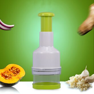 Garlic Grater Hand Press Chopper Stainless Steel Blade Manual Chopper Onion Garlic Mincer Cutter for Vegetable Home Cook