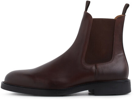Garment Project Chelsea boot- gp2353-800 dark brown leather Bruin - 41