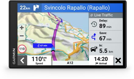 Garmin DriveSmart 76 MT-S Autonavigatie Zwart