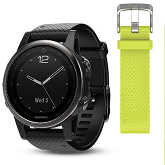 Garmin fenix 5S Sapphire - GPS multisporthorloge met polshartslag meting - 42 mm - zwart