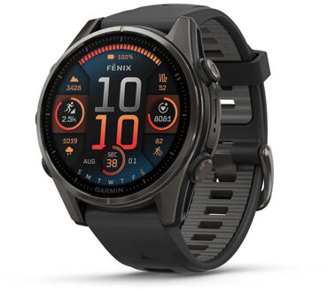 Garmin Fenix 8 43mm Sapphire zwart - ONE-SIZE