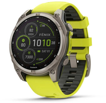 Garmin Fenix 8 47mm Sapphire Solar geel - ONE-SIZE
