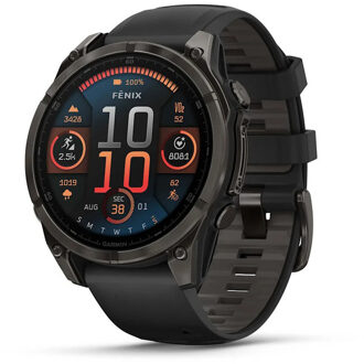 Garmin Fenix 8 47mm Sapphire zwart - ONE-SIZE