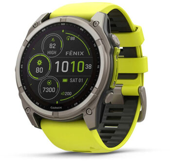 Garmin Fenix 8 51mm Sapphire Solar geel - ONE-SIZE