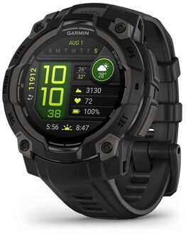Garmin Instinct 3,45mm,AMOLED,Black Bezel with Black Band Smartwatch Zwart