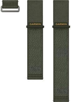 Garmin Nylon bandje - Garmin 24 mm aansluiting - Moss Green Donkergroen - One size