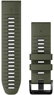 Garmin QuickFit® Siliconen bandje - Garmin 26 mm aansluiting - Moss / Graphite Donkergroen - One size