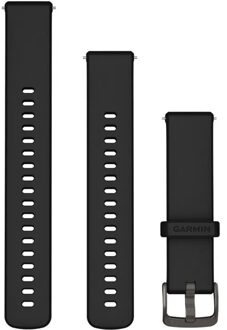 Garmin Siliconen bandje - Forerunner/vivo - 18 mm - Zwart