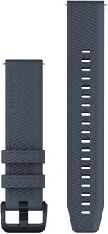 Garmin Siliconen bandje - Garmin 20 mm aansluiting - Granite Blue Donkerblauw - One size