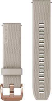 Garmin Siliconen bandje - Garmin 20 mm aansluiting - Light Sand / Rose Gold Beige - One size