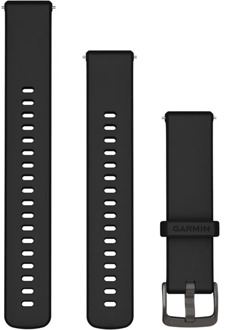 Garmin Siliconen bandje - Garmin 22 mm aansluiting - Black / Slate Zwart - One size