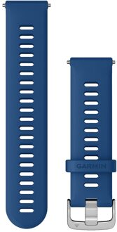 Garmin Siliconen bandje - Garmin 22 mm aansluiting - Tidal Blue Blauw - One size