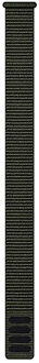 Garmin UltraFit Nylon bandje - Garmin 22 mm aansluiting - Moss Green Donkergroen - One size