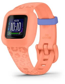 Garmin Vivofit jr. 3, Peach Leopard Sporthorloge