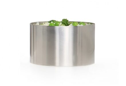 Garneerring - RVS - D9 cm - zilver - Keuken/bakplaat vormpjes