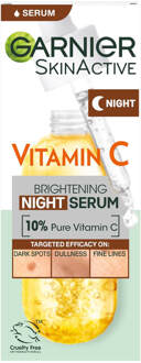Garnier Anti Dark Spot Night Serum 10% Pure Vitamin C and Hyaluronic Acid 30ml