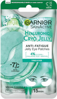 Garnier Anti-Fatigue Hyaluronic Acid and Icy Cucumber Cryo Jelly Eye Patches