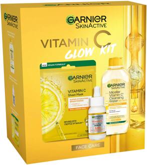 Garnier Geschenkset Garnier SkinActive Vitamin C Glow Kit 28 g + 30 ml + 400 ml