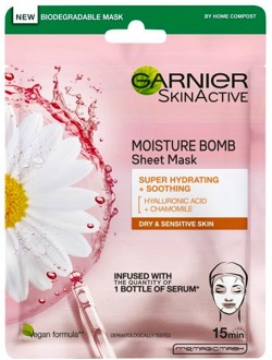 Garnier Gezichtsmasker Garnier Moisture Bomb Hydrating Face Mask Chamomile 1 st