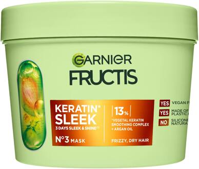 Garnier Haarmasker Garnier Fructis Keratin Sleek Hairmask 370 ml