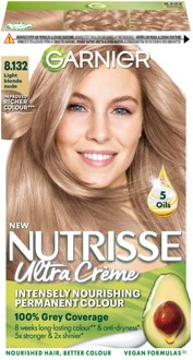 Garnier Haarverf Garnier Nutrisse Cream 8.132 Nude Medium Blonde 1 st
