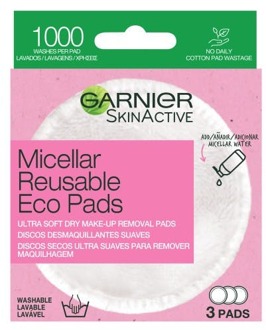 Garnier Make-up Remover Garnier Skin Active Micellar Reusable Eco Pads 3 st