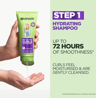Garnier Method For Curls Shampoo, up to 72H moisture and definition 200ml