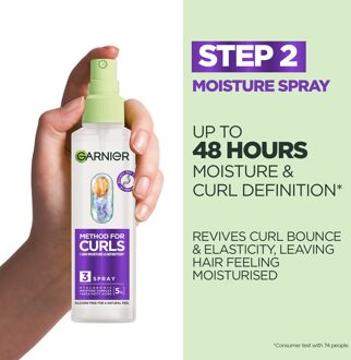 Garnier Method For Curls Spray, up to 48H moisture and definition 150ml