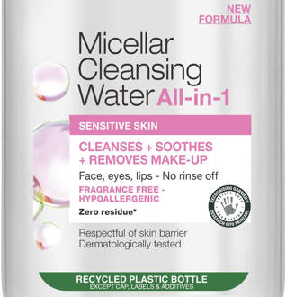 Garnier Micellar Water Facial Cleanser and Makeup Remover for Sensitive Skin 700ml