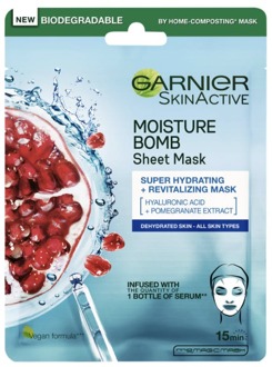 Garnier Moisture Bomb Pomegranate Hydrating Face Sheet Mask