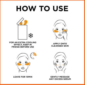 Garnier Oogmasker Garnier Moisture Bomb Orange Juice Eye Tissue Mask 1 st