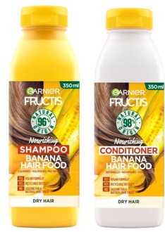 Garnier Shampoo en Conditioner Garnier Fructis Hair Food Banana Shampoo & Conditioner 2 x 350 ml