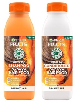 Garnier Shampoo en Conditioner Garnier Fructis Hair Food Papaya Shampoo & Conditioner 2 x 350 ml