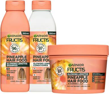Garnier Shampoo en Conditioner Garnier Fructis Hair Food Pineapple Shampoo, Conditioner & Mask 2 x 350 ml + 400 ml