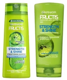 Garnier Shampoo en Conditioner Garnier Fructis Strength & Shine Shampoo & Conditioner 250 ml + 200 ml