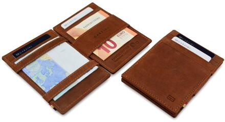 Garzini Magic Wallet Essenziale RFID Leder Bruin