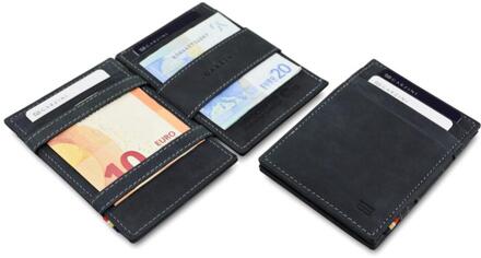Garzini Magic Wallet Essenziale RFID Leder Zwart